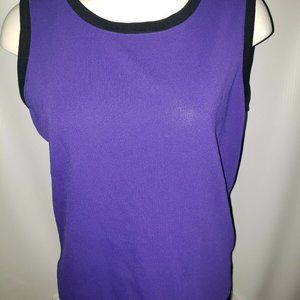 Grace Dane Lewis Women's Purple Sleeveless Scoop N